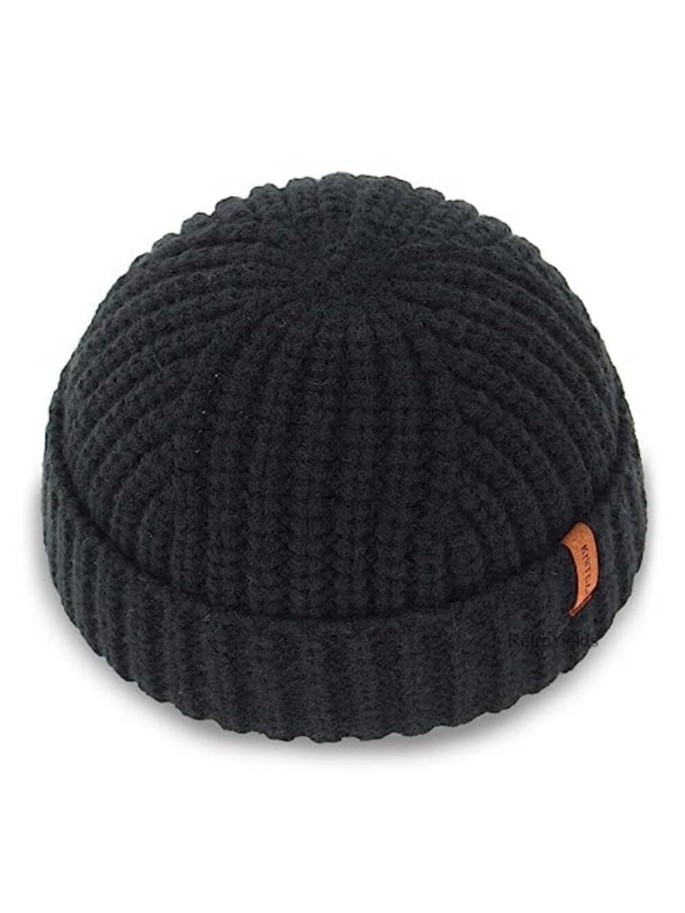 Chunky Wool Fisherman Short Beanie Thick Skater Streetwear Cuff Hat Men